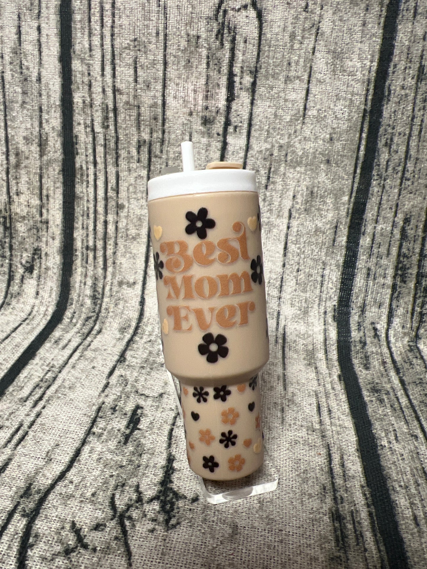 Best Mom Mini Tumbler Keychain