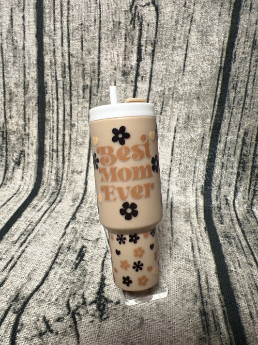 Best Mom Mini Tumbler Keychain