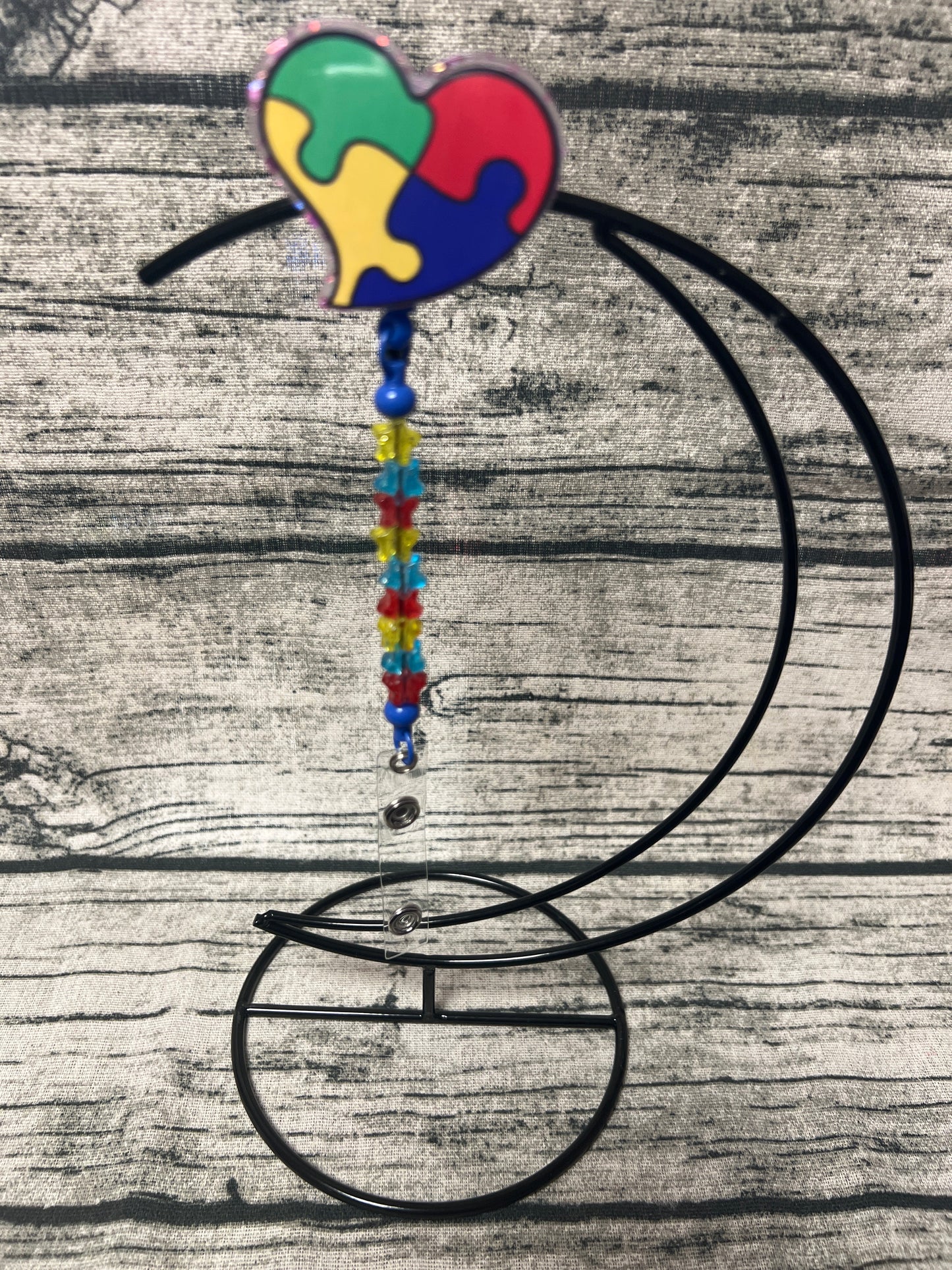 Autism Flat Back Badge Reel