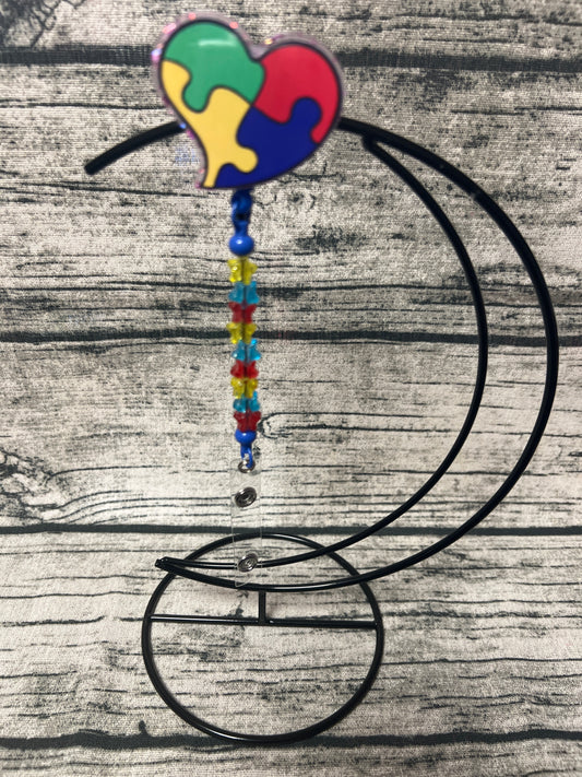 Autism Flat Back Badge Reel