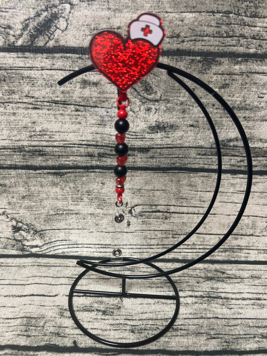 Nurse Flat Back Badge Reel