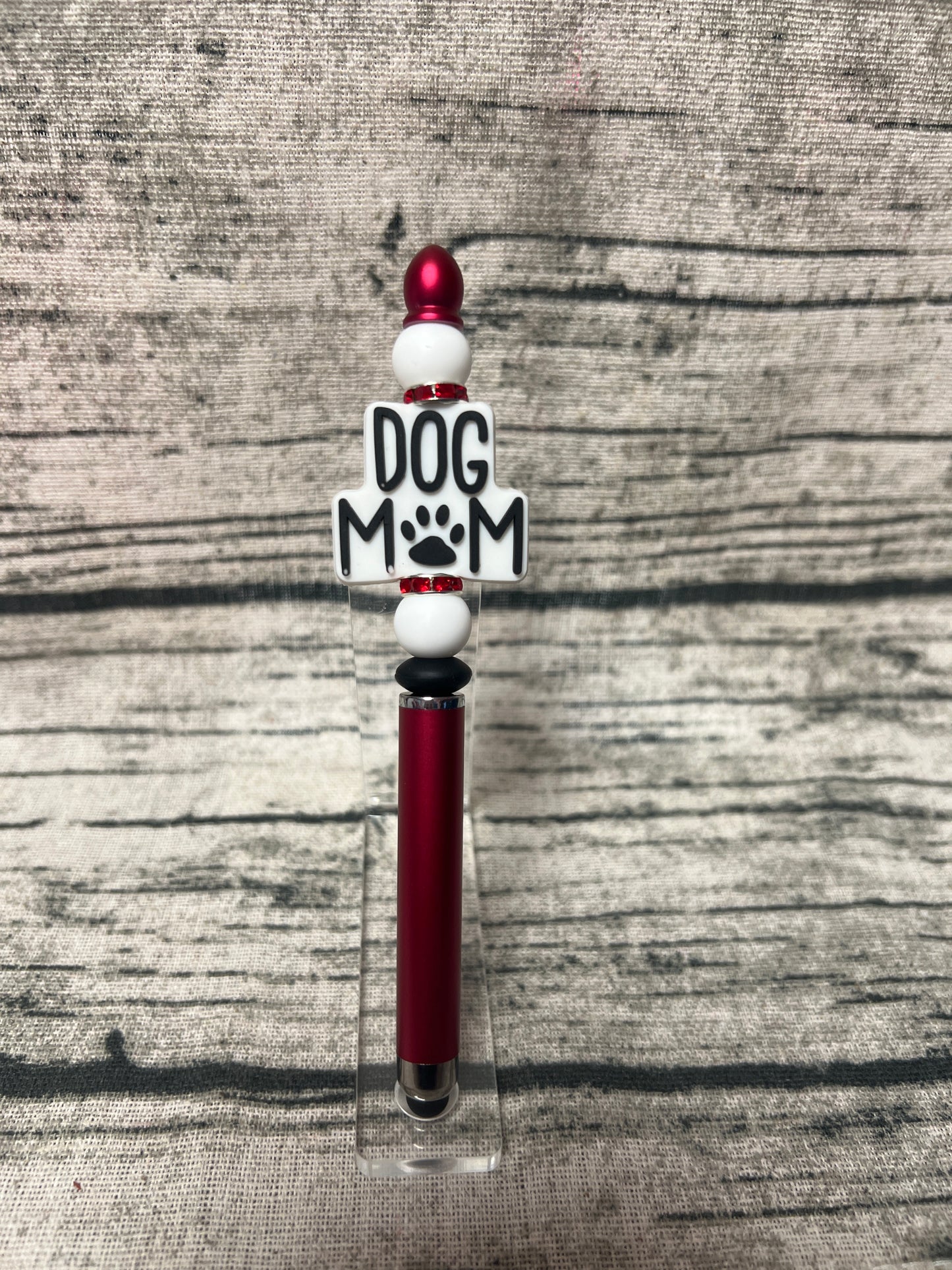 Dog Mom Stylus Pen (red)