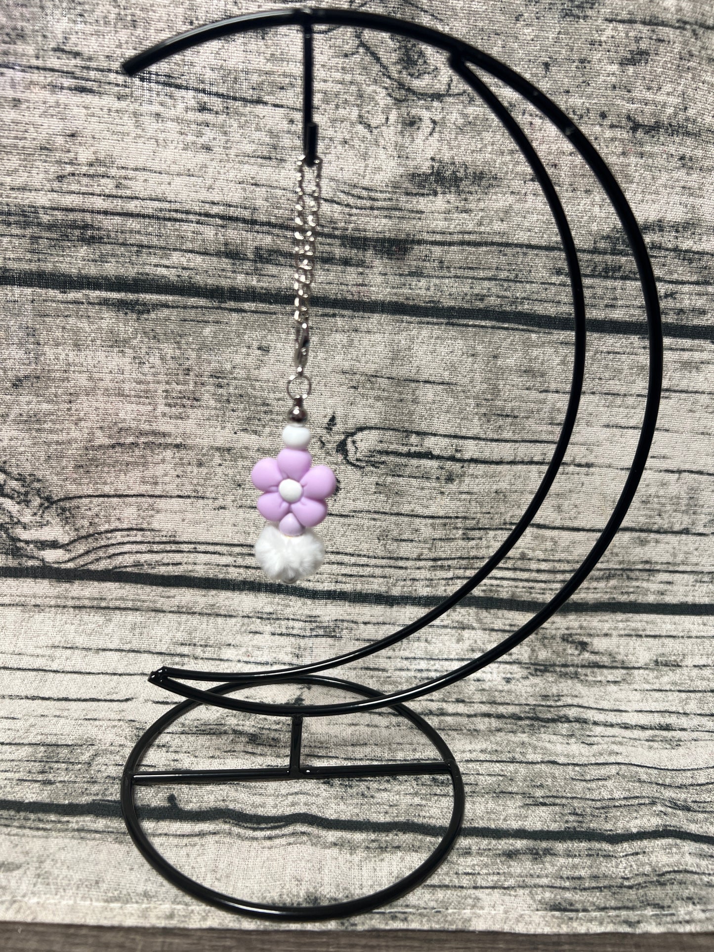Purple flower Dangle