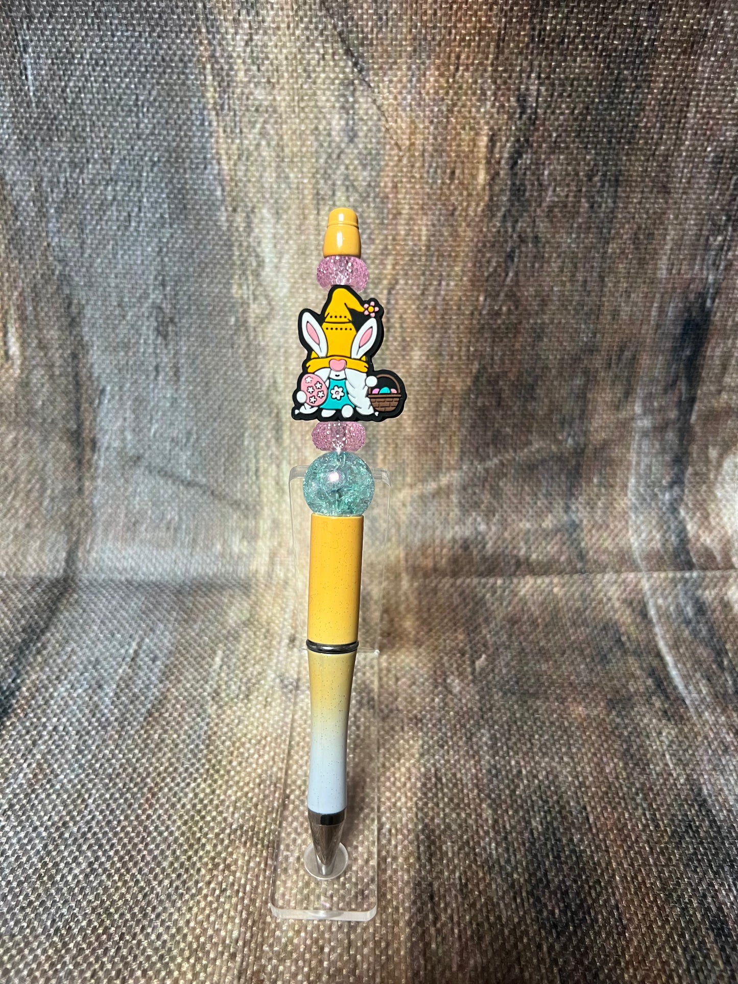 Orange Easter Bunny Gnome Pen
