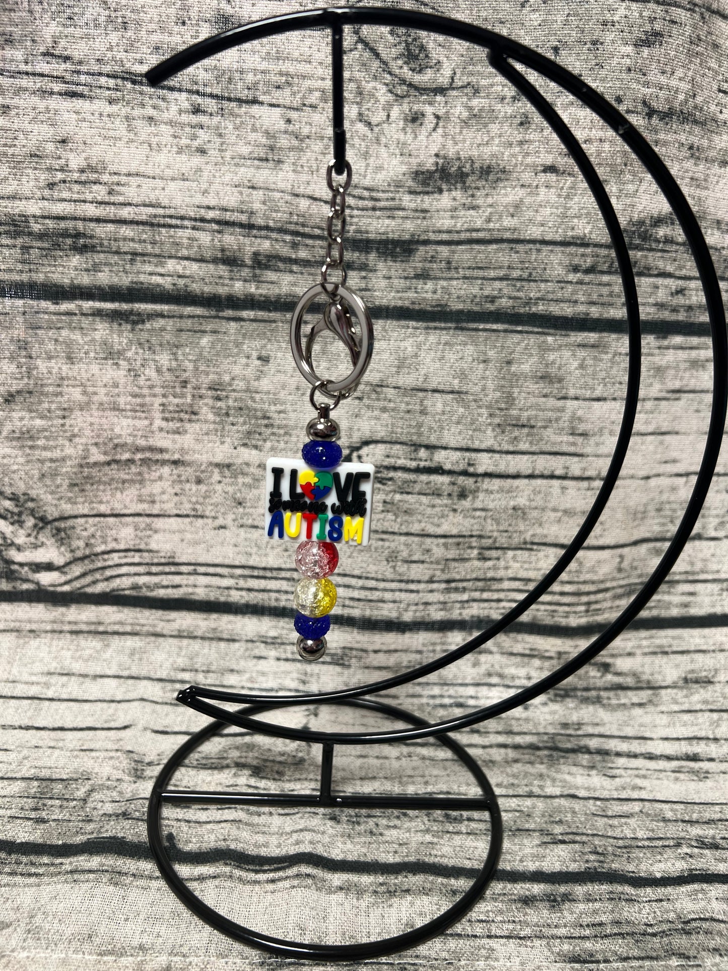 Love someone with Autism Keychain