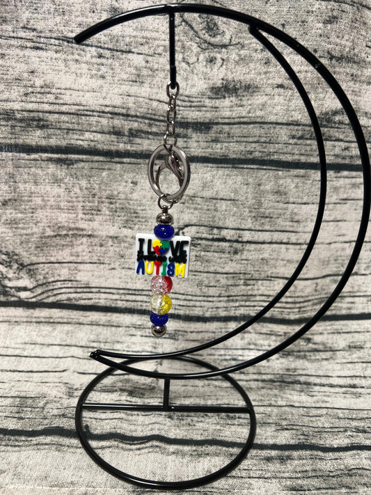 Love someone with Autism Keychain
