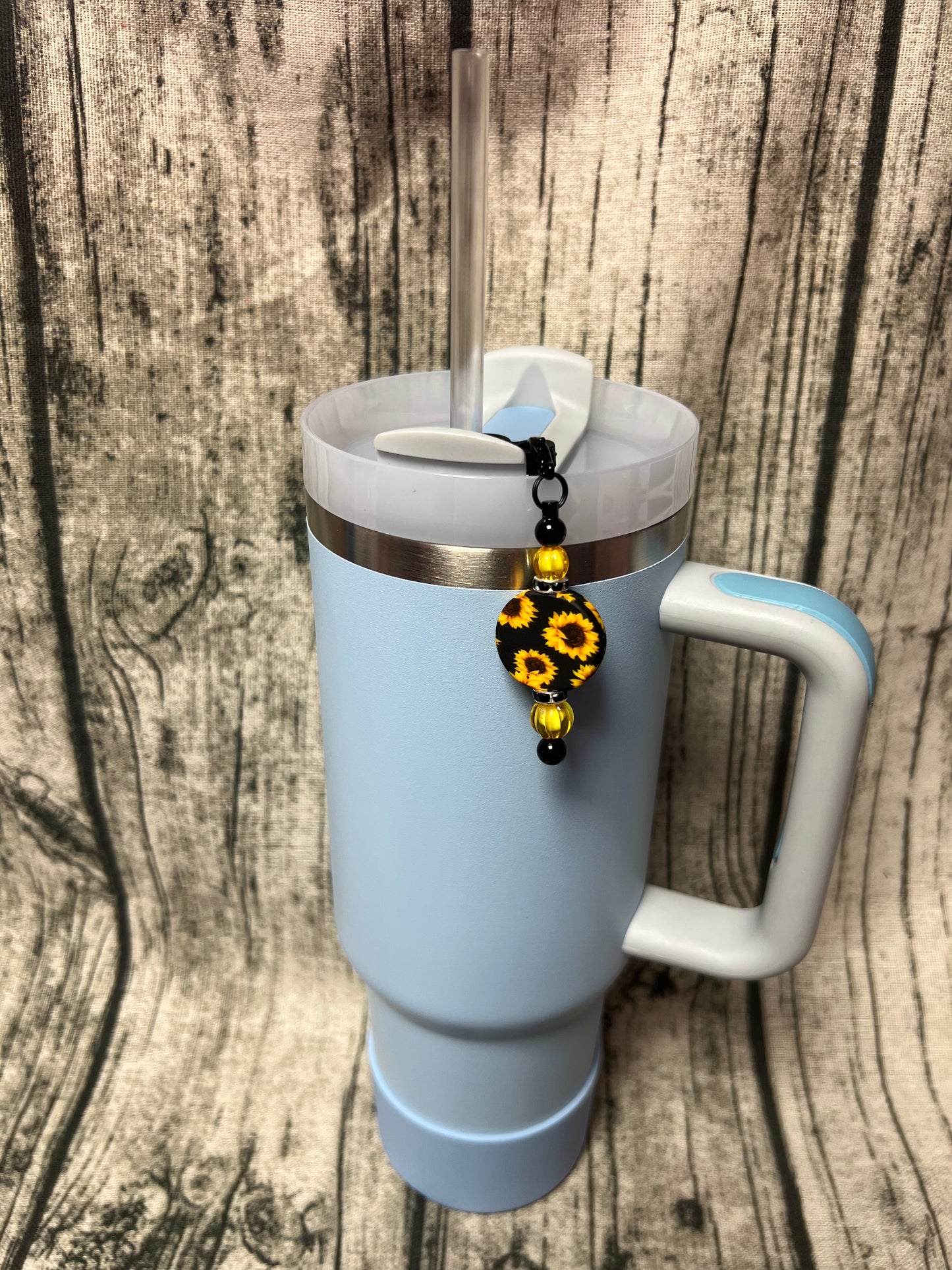 Straw Dangle - Sunflower Print
