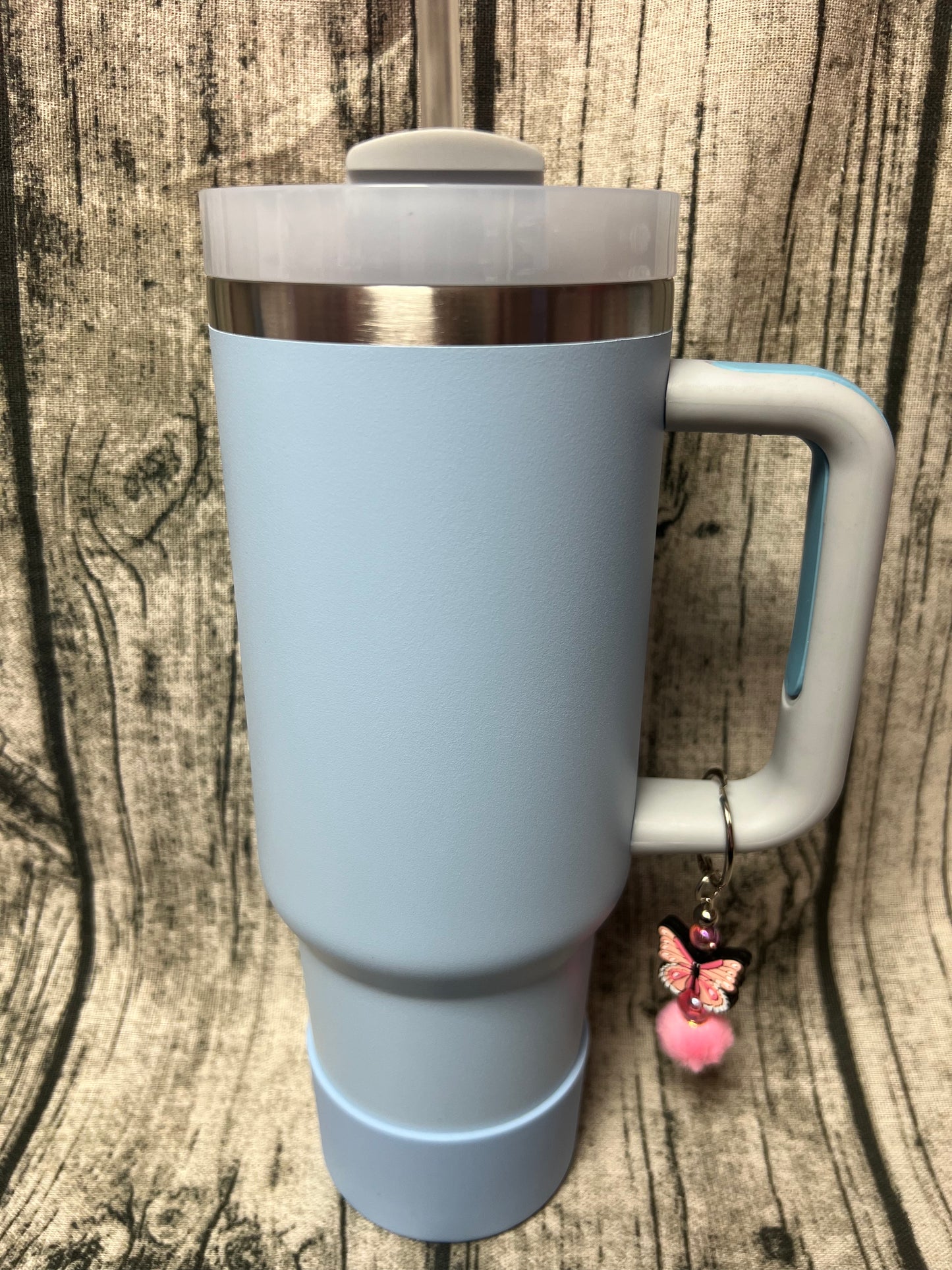 Pink Butterfly Dangle