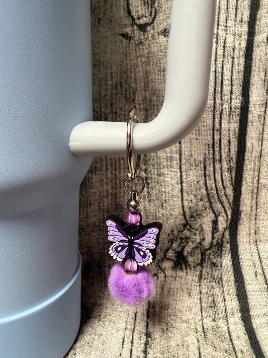Purple Butterfly Dangle