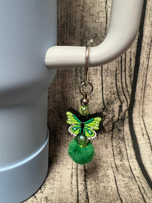 Green Butterfly Dangle