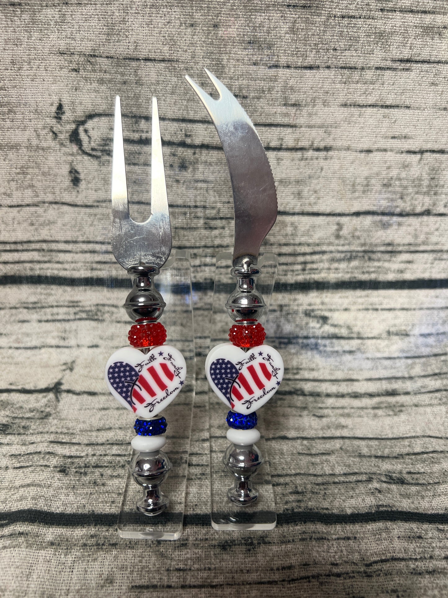 Cheese fork & knife set