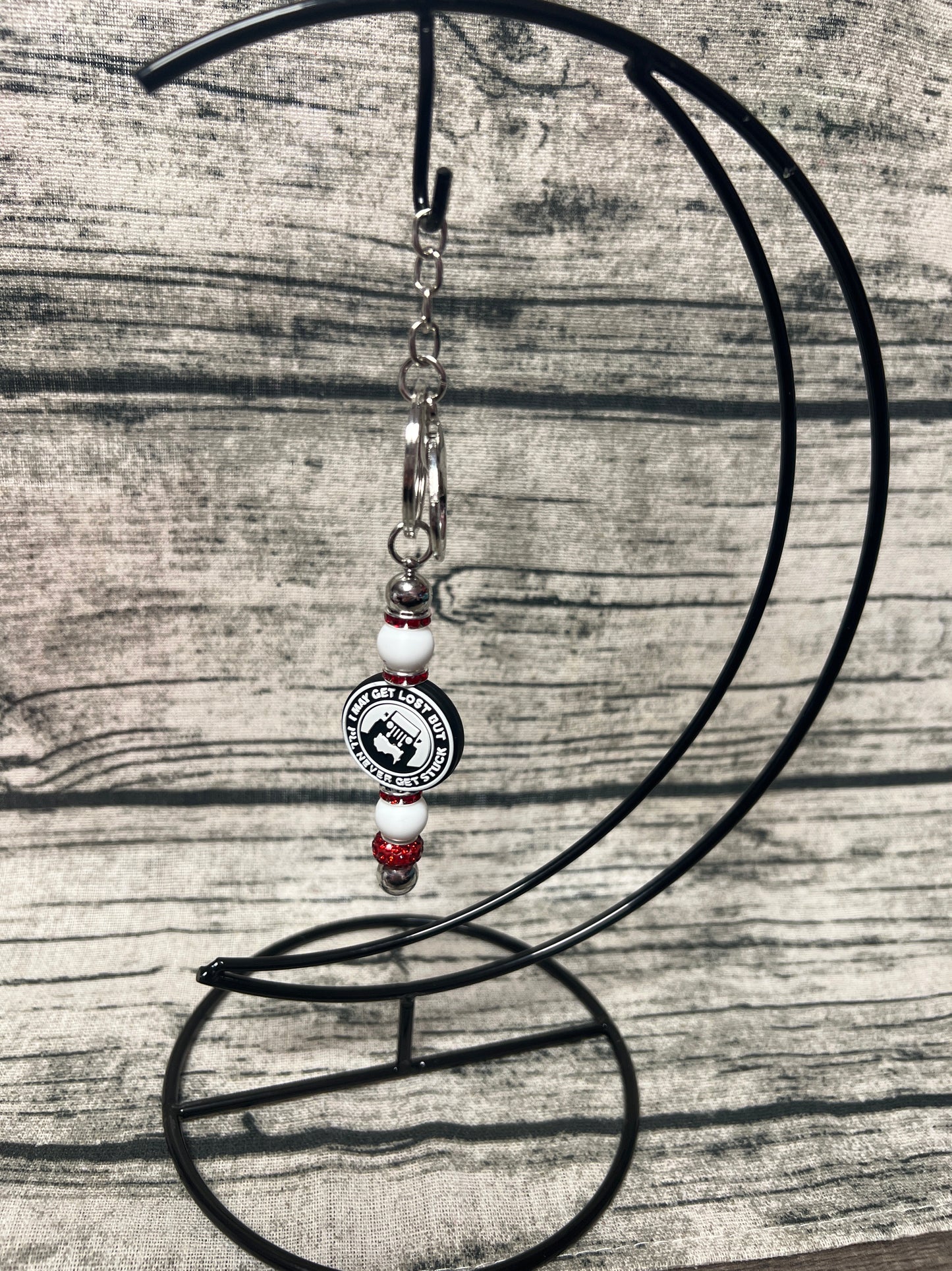 Never get stuck Jeep Keychain