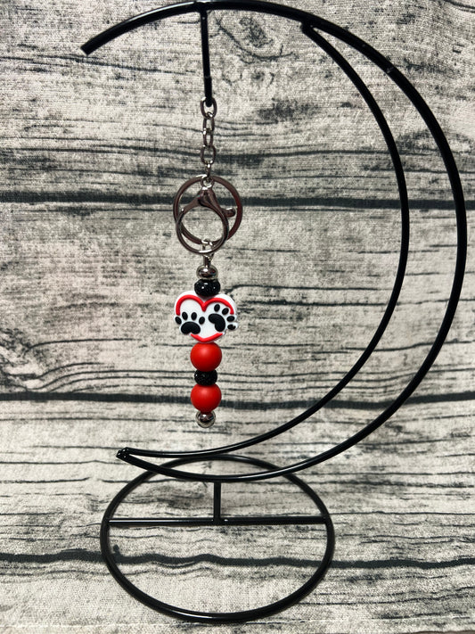 Paws Heart Keychain