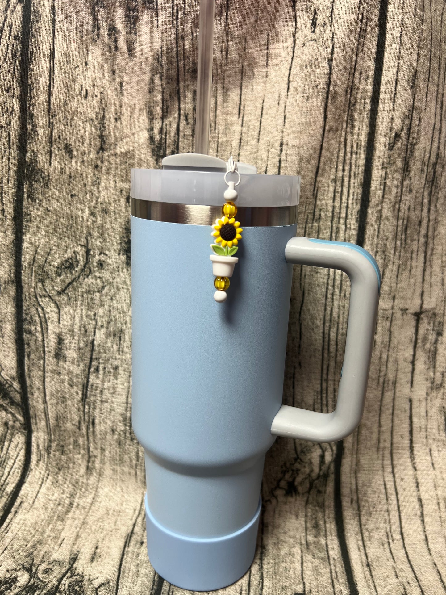 Straw Dangle - Potted Sunflower