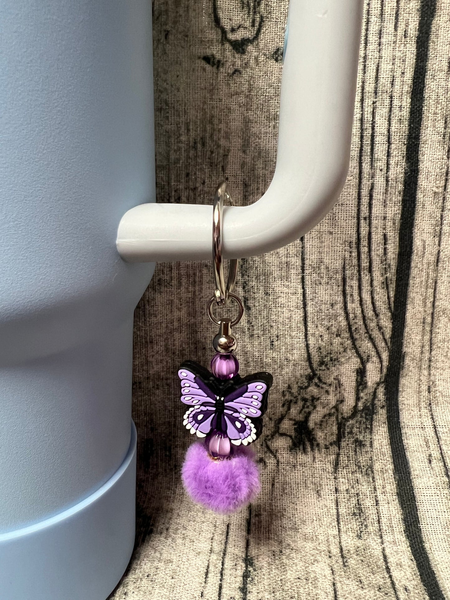 Purple Butterfly Dangle